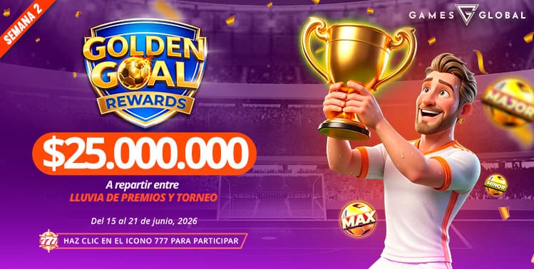 Promocion Golden Goal Rewards por Games Global